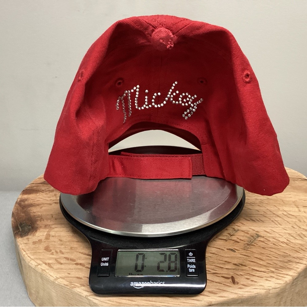🔴 Mickey Mouse Baseball Hat / Cap - Embroidered w / Rhinestones - Excellent - Picture 12 of 12